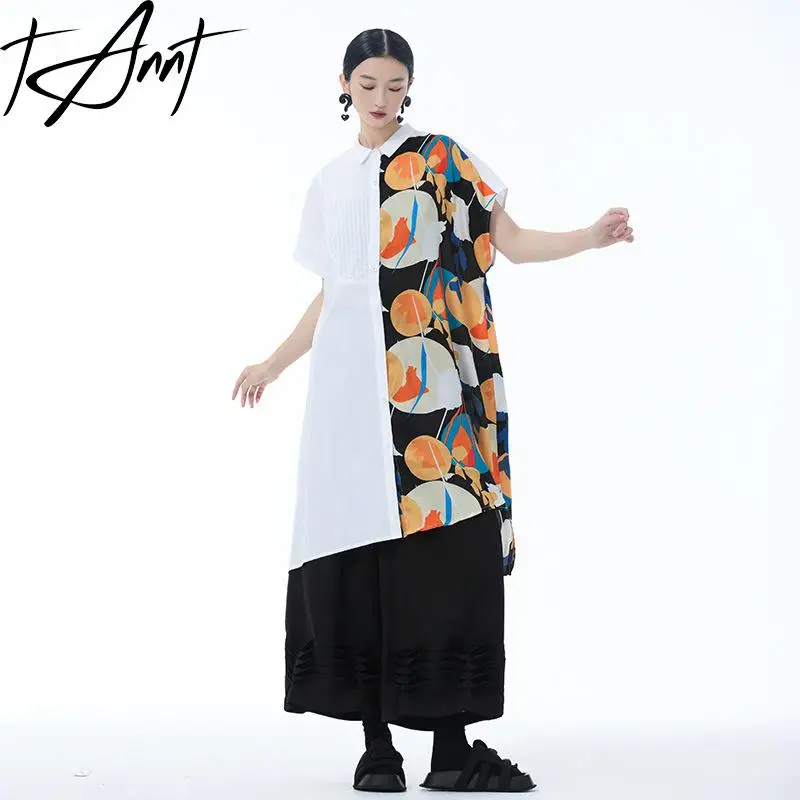 Tannt Women Dress Fashion Irregular Printing Shirts Dresses Asymmetry Casual Long Color Matching Long Dresses For Women 2025
Tannt Women Dress Fashion Irregular Printing Shirts Dresses Asymmetry Casual Long Color Matching Long Dresses For Women 2025