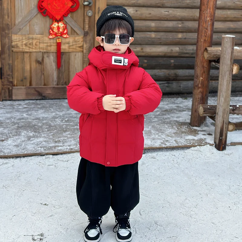 Boys' down Jaet Winter Warm New Sle Baby Coat Du down Coat Trendy Youth ular Cotton Polyester Fce Lined Hooded Coat
Boys' down Jaet Winter Warm New Sle Baby Coat Du down Coat Trendy Youth ular Cotton Polyester Fce Lined Hooded Coat