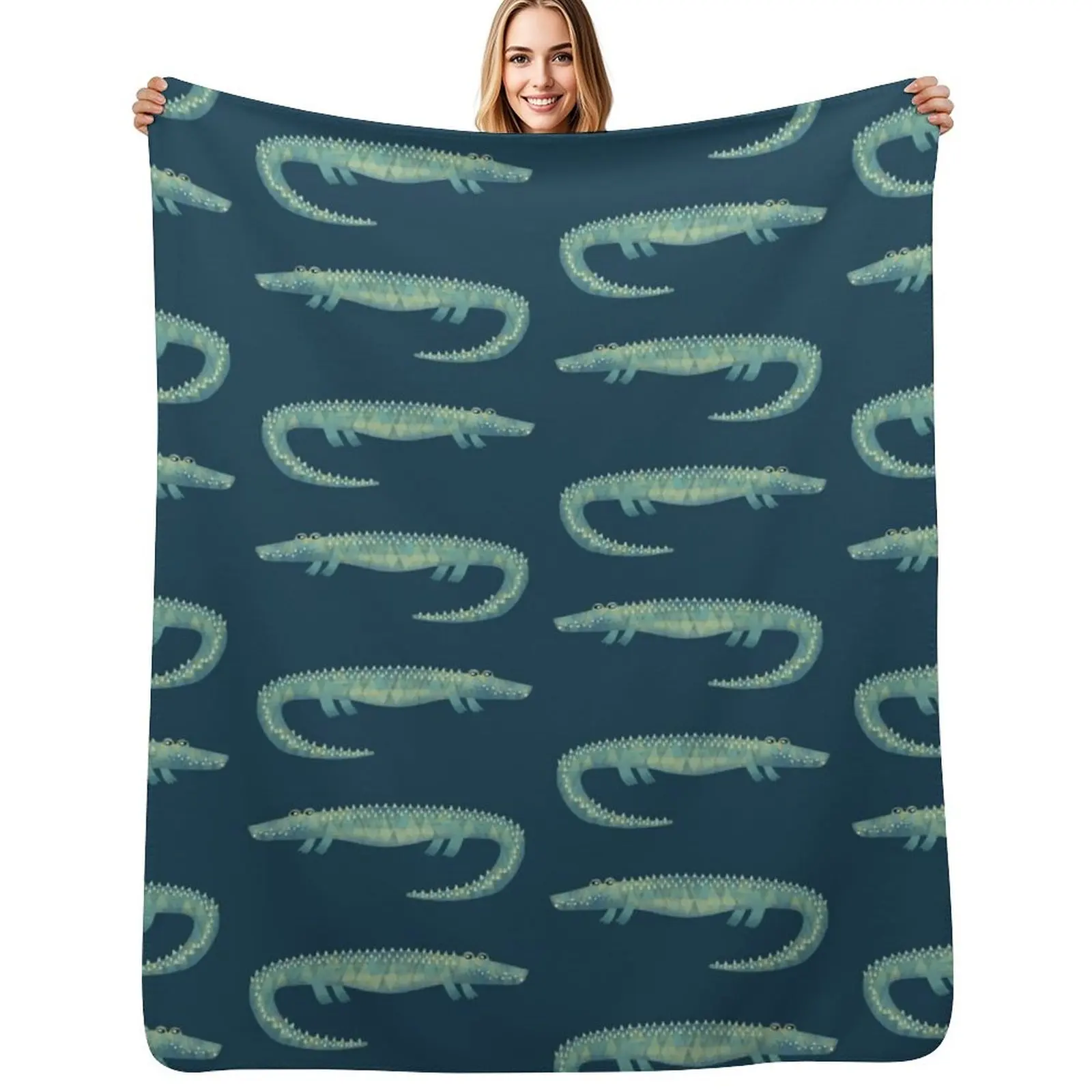 Alligator Throw Blanket Cozy Napping Blanket Gift for Mom Dad
Alligator Throw Blanket Cozy Napping Blanket Gift for Mom Dad