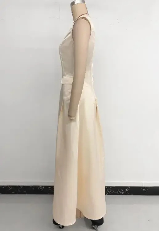 Summer New Women's Elegant Sleeveless A-Line Large Swing Dress Temperament Commuting Female Fashion High Waist Dresses
Summer New Women's Elegant Sleeveless A-Line Large Swing Dress Temperament Commuting Female Fashion High Waist Dresses