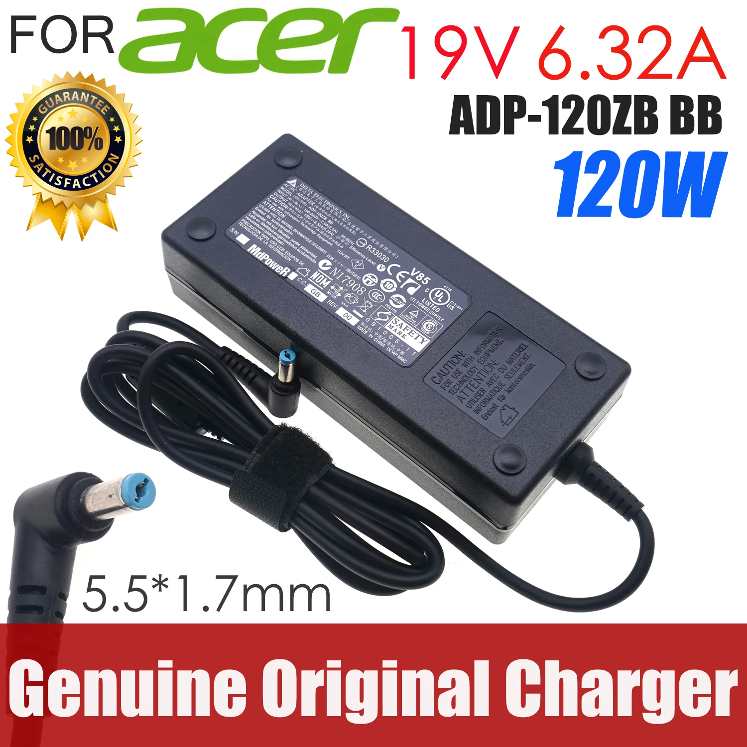 Original For ACER 19V 6.32A ADP-120ZB BB 120W laptop supply power AC adapter charger 7745G A120A003L A11-120P1A PA-1121-16
Original For ACER 19V 6.32A ADP-120ZB BB 120W laptop supply power AC adapter charger 7745G A120A003L A11-120P1A PA-1121-16