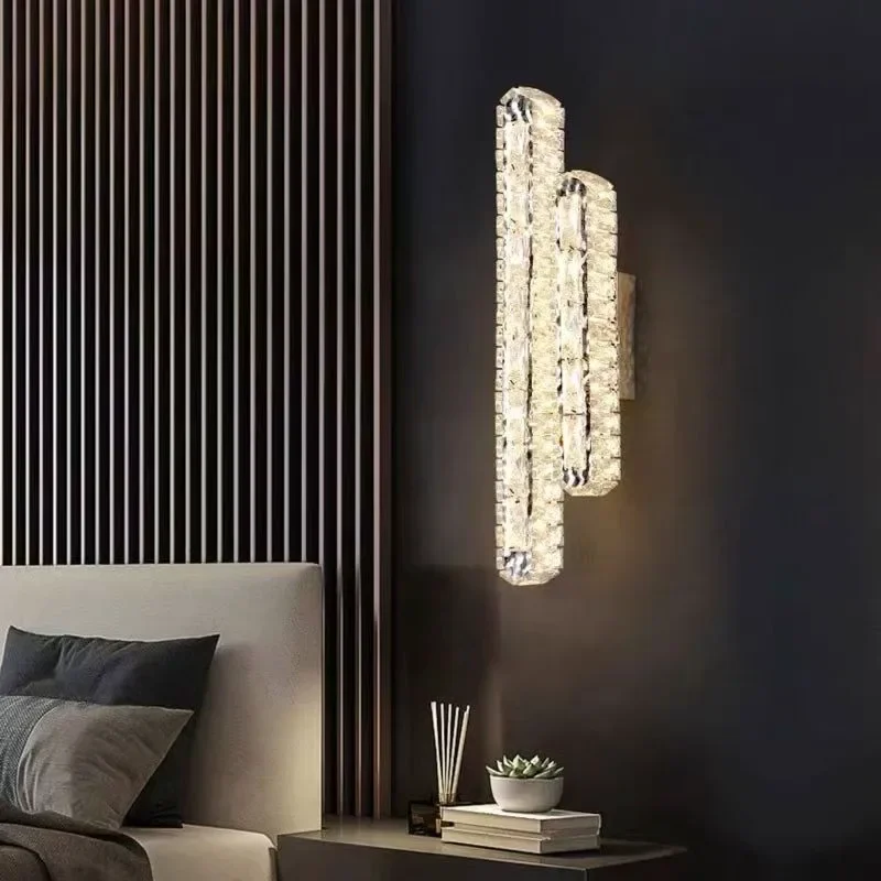 FAIRY Modern Luxury Crystal Wall Lamp LED Fashion Simple Living Room Bedroom Bedside Lamp Villa Hotel Staircase Corridor Light
FAIRY Modern Luxury Crystal Wall Lamp LED Fashion Simple Living Room Bedroom Bedside Lamp Villa Hotel Staircase Corridor Light