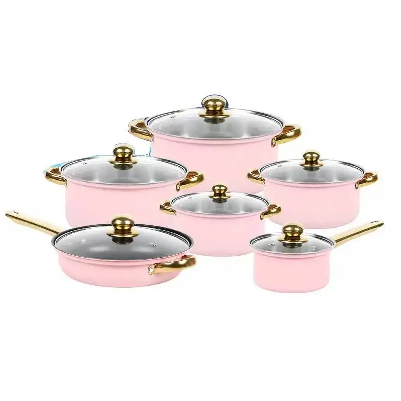 12-piece set + milk pot soup pot frying pan combination set, pot set
12-piece set + milk pot soup pot frying pan combination set, pot set