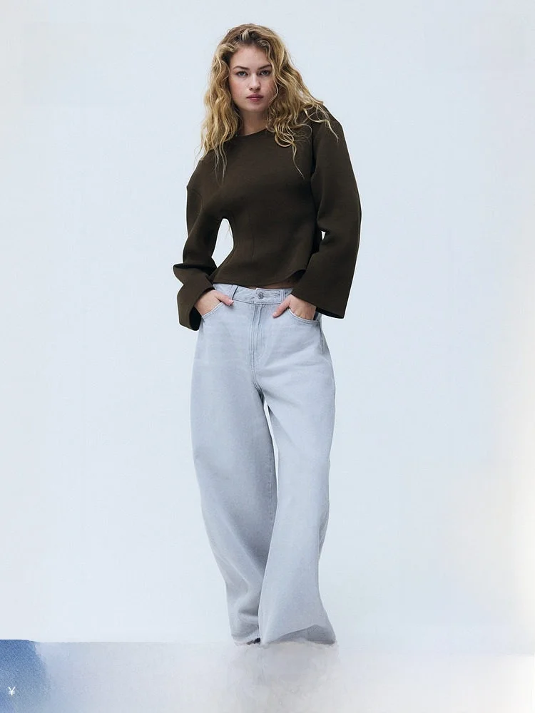 Spring New Women's Waist-Cinching Double-Sided Top Casual Sle Universal Fit Daily Wear Polyester Spandex Cotton Blend
Spring New Women's Waist-Cinching Double-Sided Top Casual Sle Universal Fit Daily Wear Polyester Spandex Cotton Blend