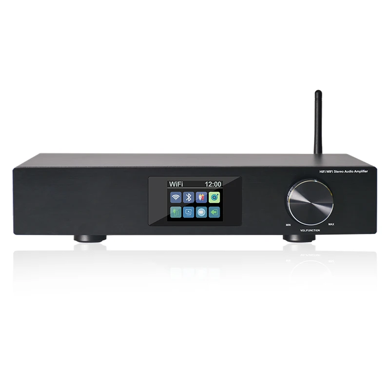 CL-300W Pro HIFI Audio Stereo Amplifier Airplay WiFi H-DMI Vinyl MM Optical USB RJ45 LAN Input Multi-room Audio System
CL-300W Pro HIFI Audio Stereo Amplifier Airplay WiFi H-DMI Vinyl MM Optical USB RJ45 LAN Input Multi-room Audio System