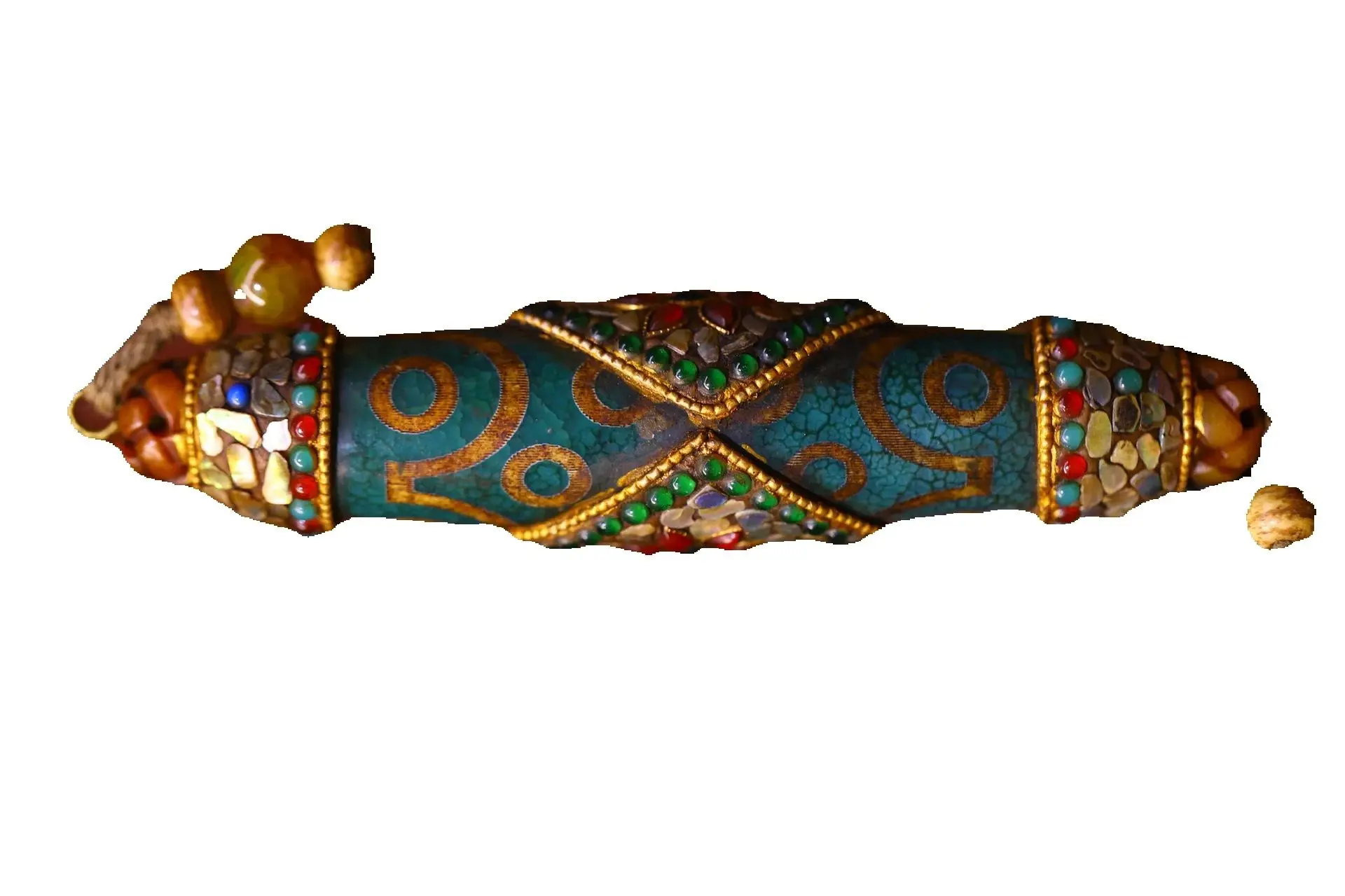 5"Xizang Folk Collection Old Natural Agate Mosaic Gem gZi Beads Shell Buddha Beads Amulet Pendant Town house Exorcism
5"Xizang Folk Collection Old Natural Agate Mosaic Gem gZi Beads Shell Buddha Beads Amulet Pendant Town house Exorcism