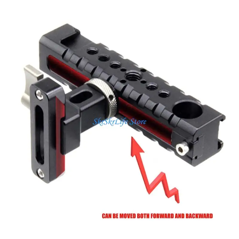 E65E High Strength Aluminum Alloy Cameras Grip Handle With 1/4 And 3/8Inch Screw Hole Cold Shoe Slot For Tripod Connection
E65E High Strength Aluminum Alloy Cameras Grip Handle With 1/4 And 3/8Inch Screw Hole Cold Shoe Slot For Tripod Connection