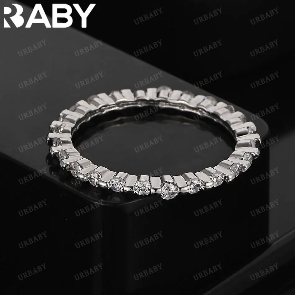 URBABY 925 Sterling Silver Thin Zircon Ring For Women Fashion Jewelry Vintage Grace Charm Noble Party Birthday Gifts
URBABY 925 Sterling Silver Thin Zircon Ring For Women Fashion Jewelry Vintage Grace Charm Noble Party Birthday Gifts