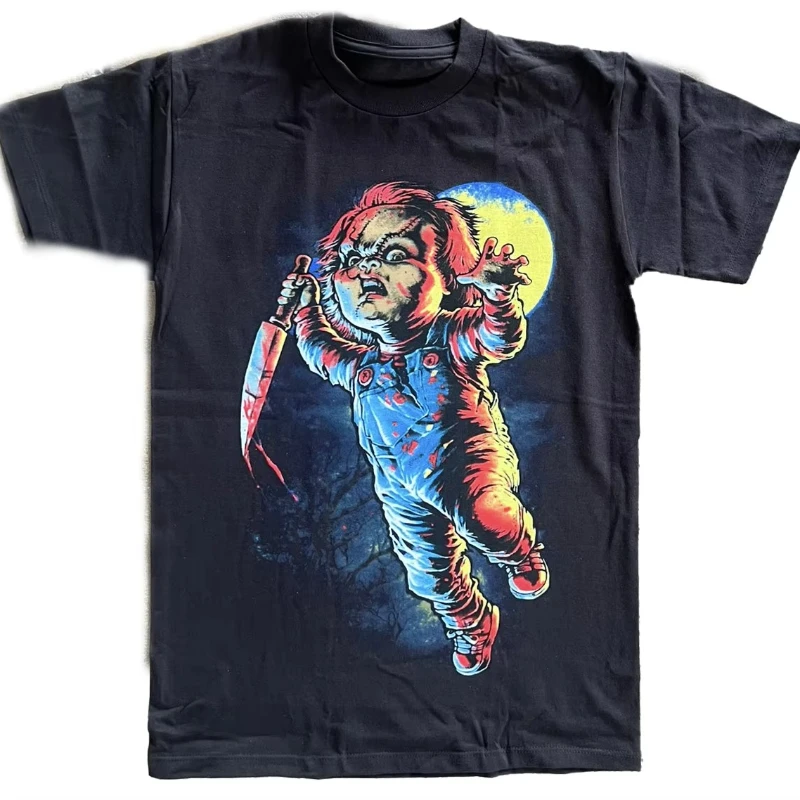 Movie Ghost Doll Peripheral Pattern Printed T-shirt, Summer Luxury Brand Pure Cotton Men's and Women's T-shirt, Short Sleeves
Movie Ghost Doll Peripheral Pattern Printed T-shirt, Summer Luxury Brand Pure Cotton Men's and Women's T-shirt, Short Sleeves