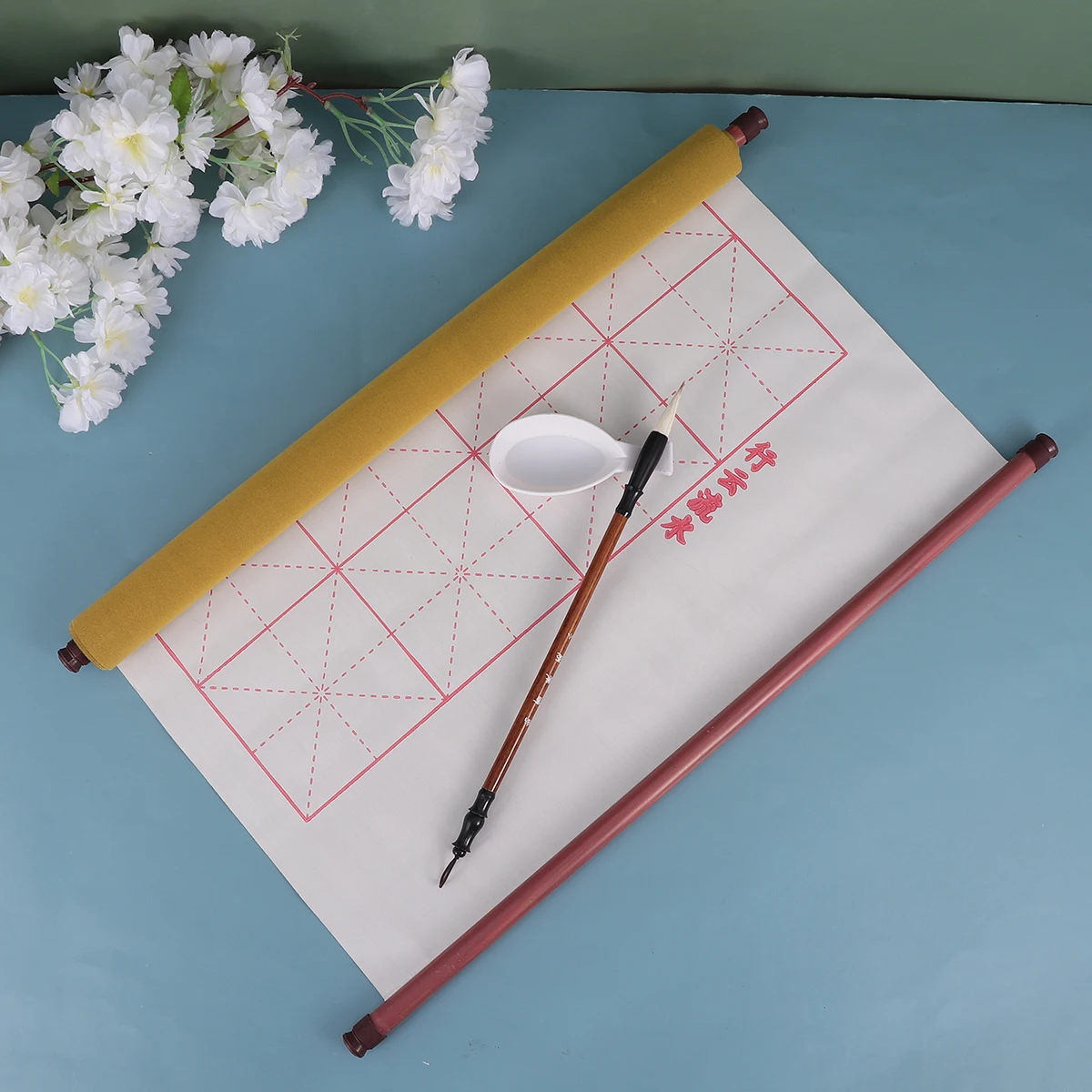 4Pcs 1.5m Rice Grid Water Writing Cloth Calligraphy Practice Set Portable Brush Copybook Ink Dish Learning Tools for Chinese
4Pcs 1.5m Rice Grid Water Writing Cloth Calligraphy Practice Set Portable Brush Copybook Ink Dish Learning Tools for Chinese