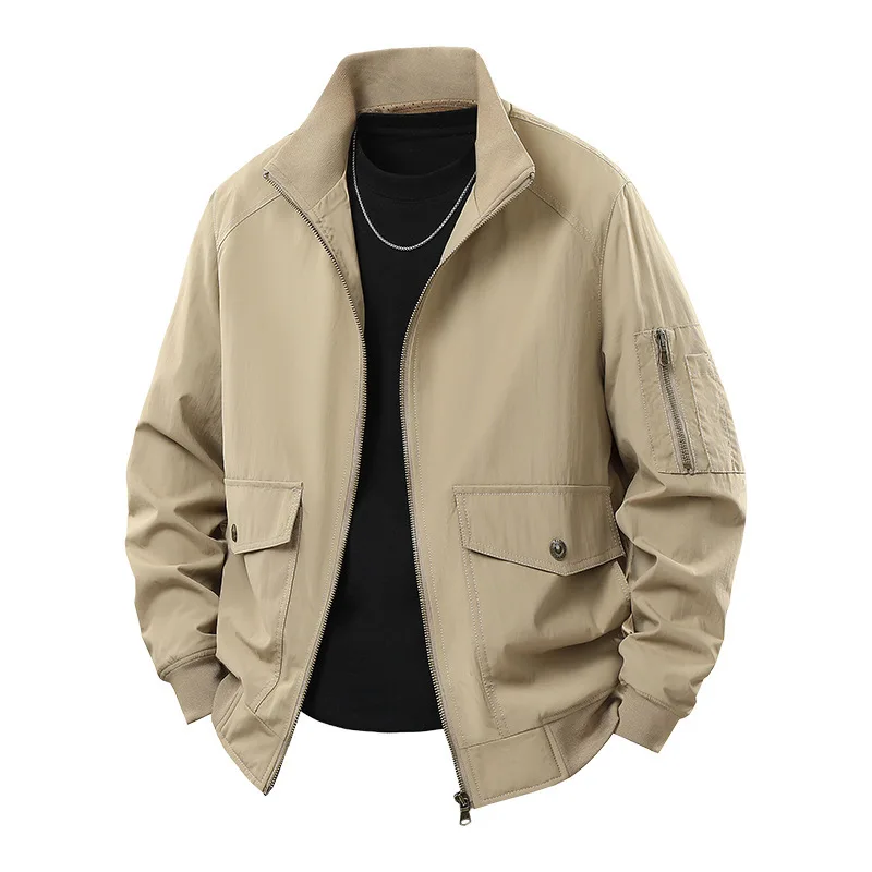 New Spring and Autumn Men's Jacket, Cardigan, Stand-up Collar Workwear, Loose, Casual, Versatile, Windproof and Breathablejacket
New Spring and Autumn Men's Jacket, Cardigan, Stand-up Collar Workwear, Loose, Casual, Versatile, Windproof and Breathablejacket