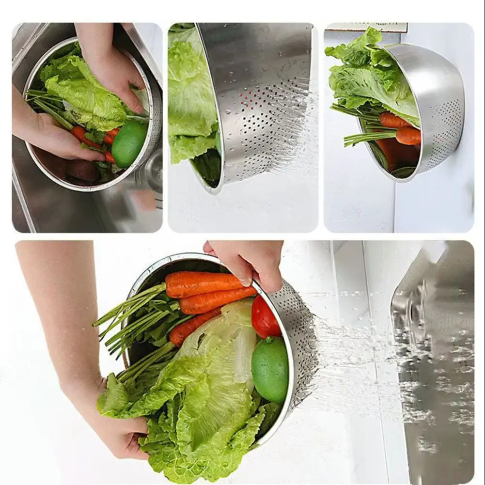 Stainless Steel Drainage Basket Rice Washing BowlRice Washing Bowl Slanted Bottom Rice Wash Basin Sieve Strainer Colander Basket
Stainless Steel Drainage Basket Rice Washing BowlRice Washing Bowl Slanted Bottom Rice Wash Basin Sieve Strainer Colander Basket