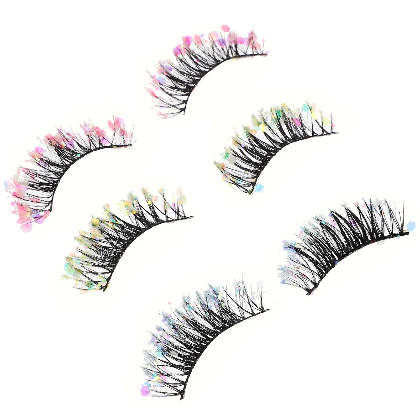 3Pairs Individual False Eyelashes Pack Glitter Design Natural Looking Short Fake Lashes for Women Ball Birthday Special Occasion
3Pairs Individual False Eyelashes Pack Glitter Design Natural Looking Short Fake Lashes for Women Ball Birthday Special Occasion