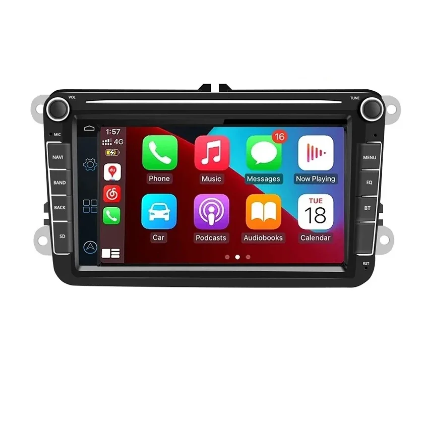 8-дюймовый 2din радио Android Auto Carplay стерео сенсорный экран автомобильный мультимедийный Bluetooth USB FM плеер для Volkswagen
8-дюймовый 2din радио Android Auto Carplay стерео сенсорный экран автомобильный мультимедийный Bluetooth USB FM плеер для Volkswagen