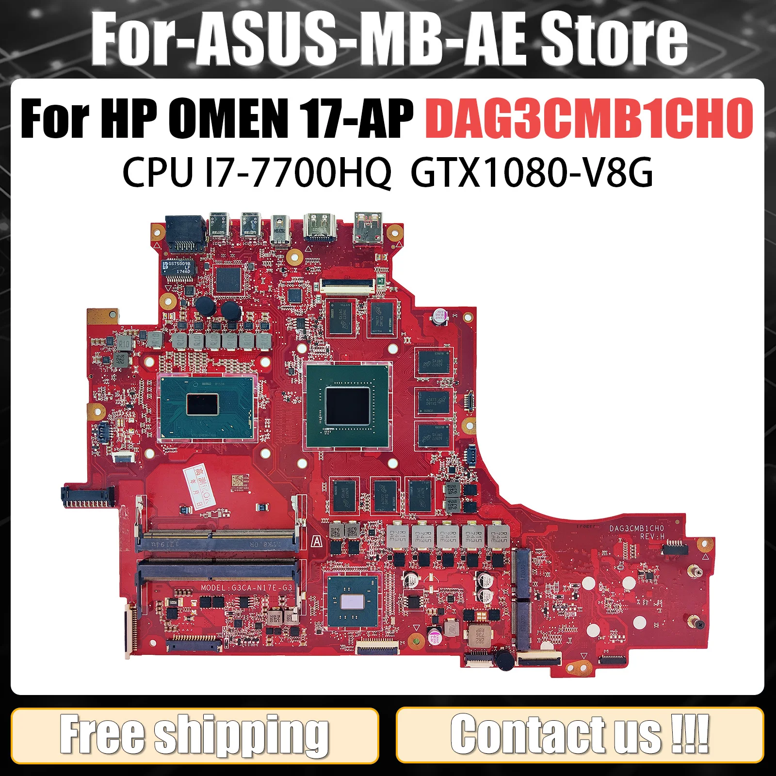 Материнская плата для ноутбука HP OMEN 17-AP DAG3CMB1CH0 REV: H с i7-7820HK, рабочая и полностью протестированная материнская плата Omen, 100% протестирована
Материнская плата для ноутбука HP OMEN 17-AP DAG3CMB1CH0 REV: H с i7-7820HK, рабочая и полностью протестированная материнская плата Omen, 100% протестирована