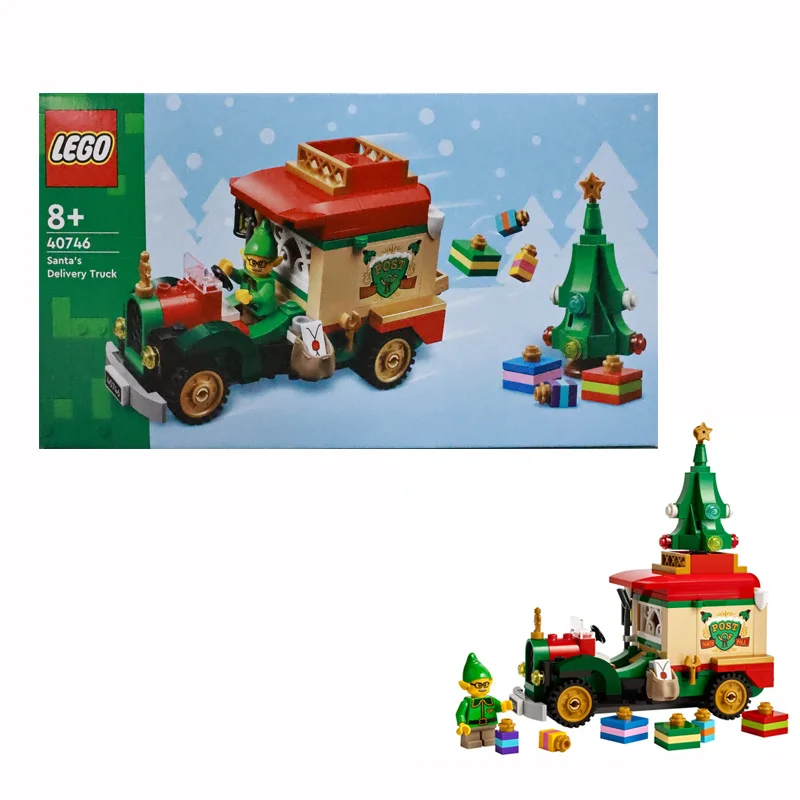 Lego 40746, грузовик с доставкой Санта-Клауса, собранные строительные блоки, игрушки для мальчиков и девочек, рождественские подарки
Lego 40746, грузовик с доставкой Санта-Клауса, собранные строительные блоки, игрушки для мальчиков и девочек, рождественские подарки