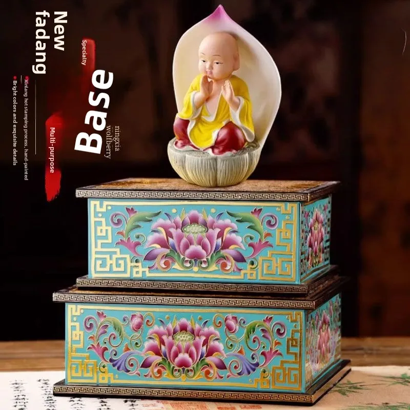 SGF painted god pad Buddha statue heightened base Guanyin lotus seat setting table
SGF painted god pad Buddha statue heightened base Guanyin lotus seat setting table