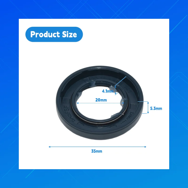 DMHUI High-quality nitrile rubber oil seal, sized 20×35×5.3/4.1 mm, model BABFSF, is suitable for Delphi fuel pump 7174 - 856.
DMHUI High-quality nitrile rubber oil seal, sized 20×35×5.3/4.1 mm, model BABFSF, is suitable for Delphi fuel pump 7174 - 856.