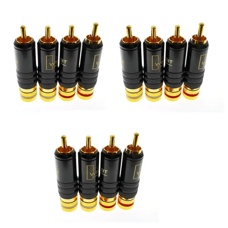 ABKQ-12X WBT-0144 Gold Plated For RCA Plug For RCA Plug-In Type AV Audio And Video Plug Video Plug Connector
ABKQ-12X WBT-0144 Gold Plated For RCA Plug For RCA Plug-In Type AV Audio And Video Plug Video Plug Connector