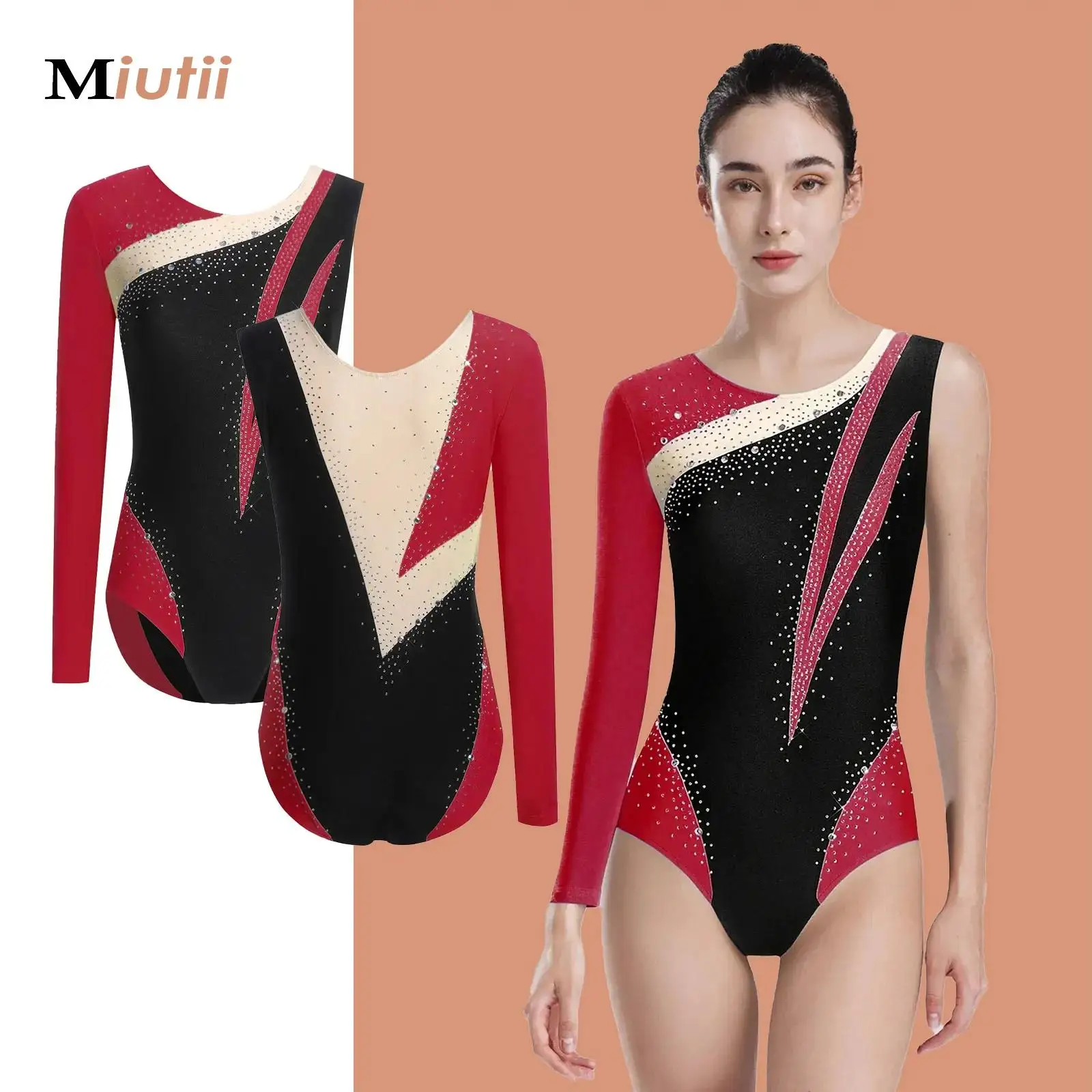 Womens Figure Skating Ballet Jersey Dance Bodysuit Gymnastics Leotard Glittery Long Sleeve Asymmetrical Unitards Activewear
Womens Figure Skating Ballet Jersey Dance Bodysuit Gymnastics Leotard Glittery Long Sleeve Asymmetrical Unitards Activewear