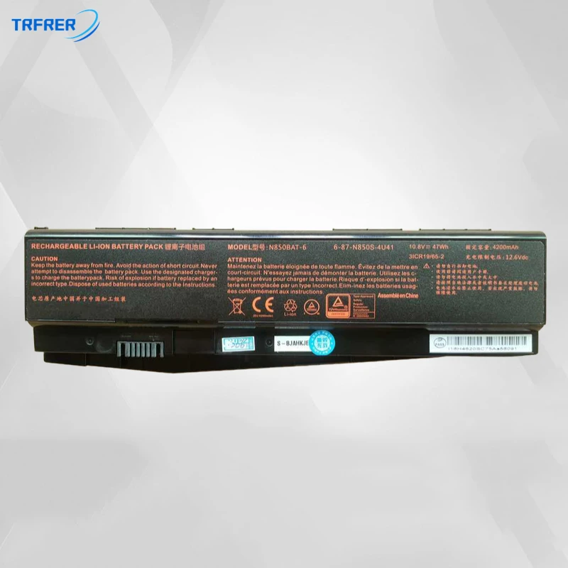 N850BAT-6 Laptop Battery For N850 N850HC N850HJ N870HC N870HJ1 N870HK1 N850HJ1 N850HK1 N850HN
N850BAT-6 Laptop Battery For N850 N850HC N850HJ N870HC N870HJ1 N870HK1 N850HJ1 N850HK1 N850HN