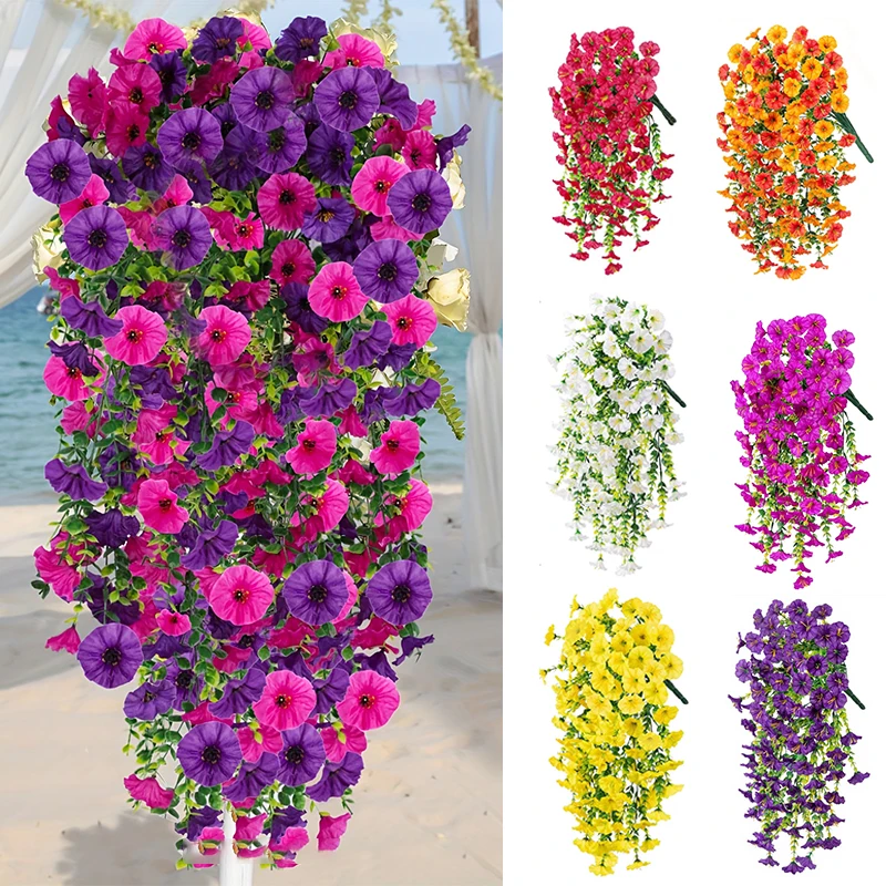1/2pcs Outdoor Wedding Party Garden Yard Decor Artificial Morning Glory Wall Hanging Simulation Flowers Rattan Home Decoration
1/2pcs Outdoor Wedding Party Garden Yard Decor Artificial Morning Glory Wall Hanging Simulation Flowers Rattan Home Decoration