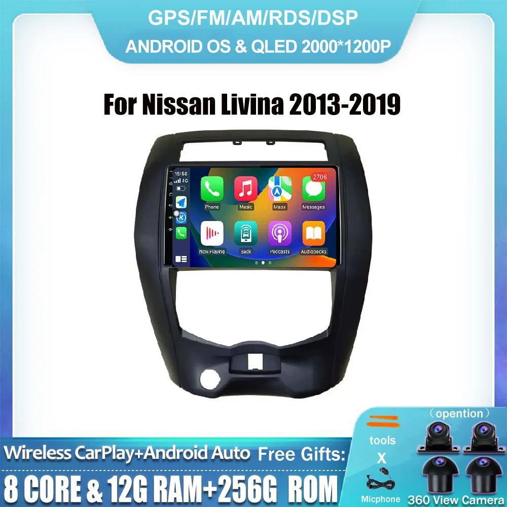 10.1 Inches Car Stereo For Nissan Livina 2013-2019 Octa Core Android 14 Car Radio GPS Navigation Video Player WIFI 4G Bluetooth
10.1 Inches Car Stereo For Nissan Livina 2013-2019 Octa Core Android 14 Car Radio GPS Navigation Video Player WIFI 4G Bluetooth