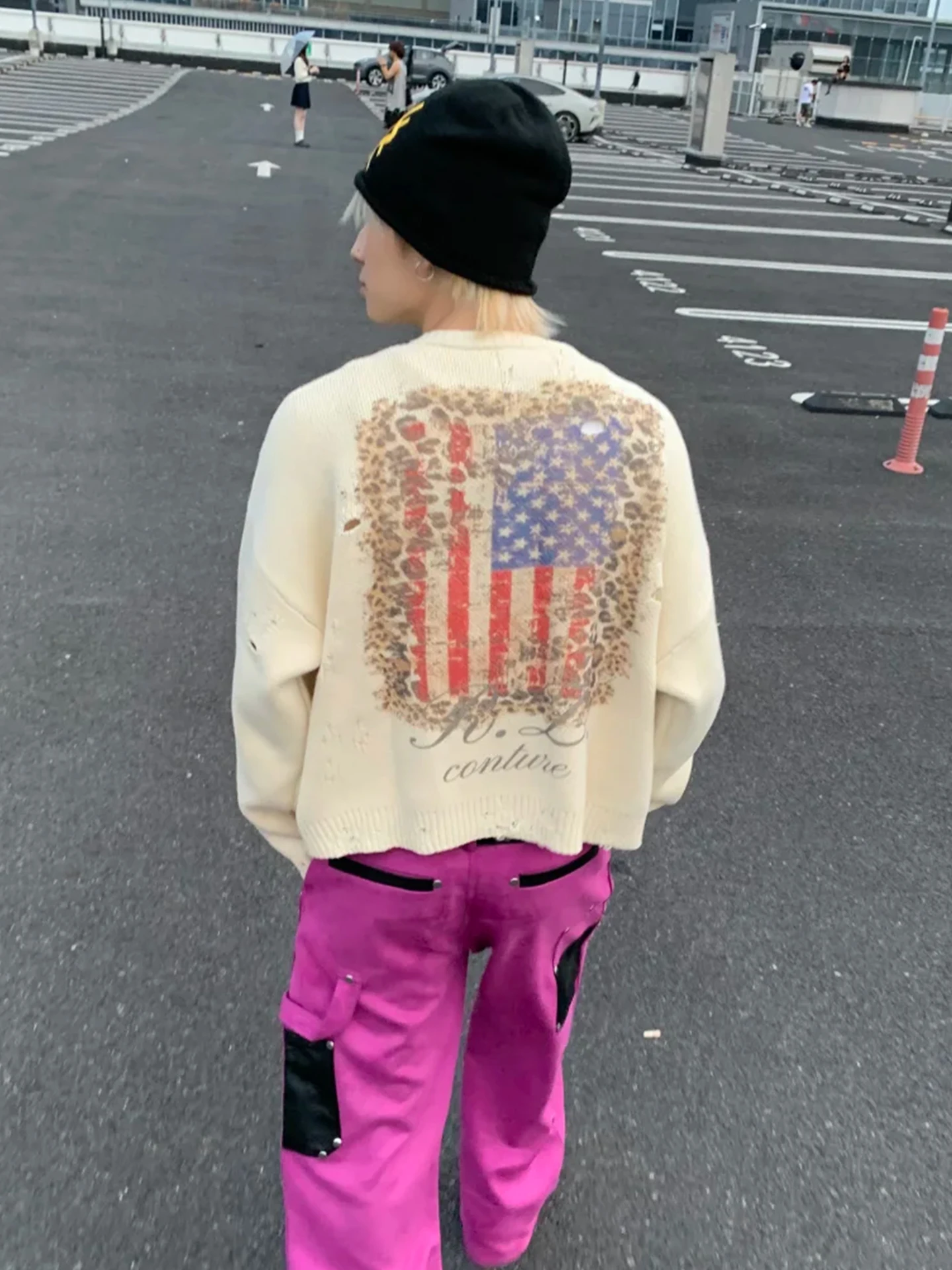 American Street Sle Leopard Print Flag Sweater Jaet ex Autumn Winter Small Design Sense Printed Visual Aibi Top
American Street Sle Leopard Print Flag Sweater Jaet ex Autumn Winter Small Design Sense Printed Visual Aibi Top