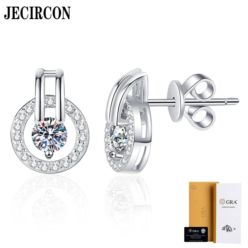 JECIRCON Hot Selling S925 Sterling Silver Earrings for Women Personalized Starry Sky Moissanite Studs 1 Carat Simple Versatile
JECIRCON Hot Selling S925 Sterling Silver Earrings for Women Personalized Starry Sky Moissanite Studs 1 Carat Simple Versatile