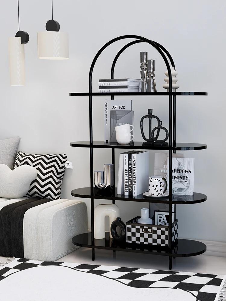 Nordic multi-storey luxury arch display shelf bookcase living room floor modern minimalist ornaments storage rack
Nordic multi-storey luxury arch display shelf bookcase living room floor modern minimalist ornaments storage rack