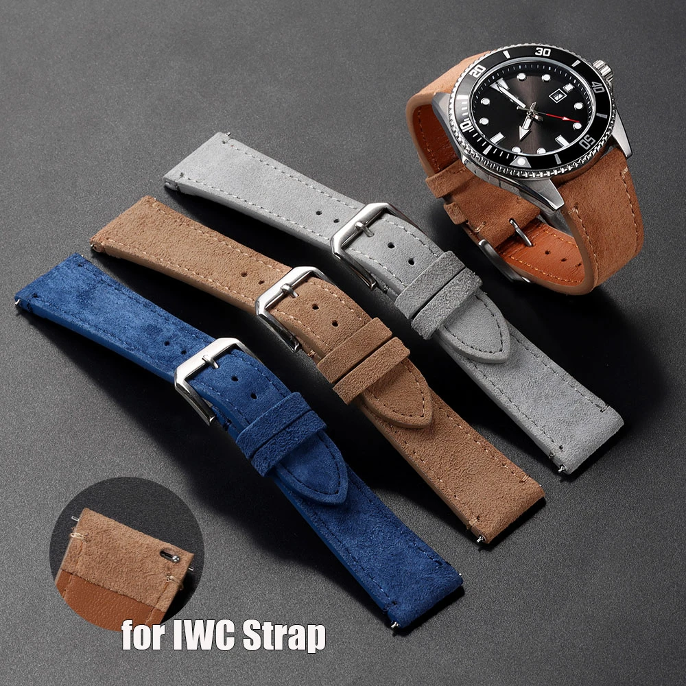 Высококачественный замшевый кожаный винтажный ремешок для часов IWC, ремешок для часов 22 мм для Huawei Watch GT3, быстросъемный браслет, аксессуары
Высококачественный замшевый кожаный винтажный ремешок для часов IWC, ремешок для часов 22 мм для Huawei Watch GT3, быстросъемный браслет, аксессуары