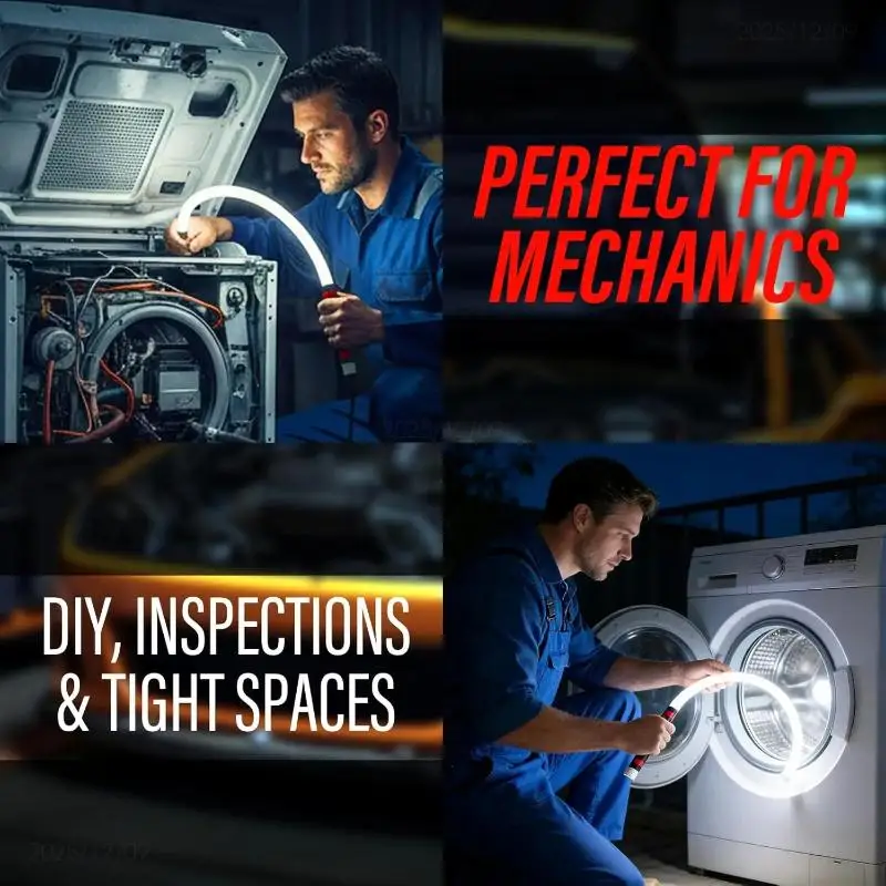 3 Brightness Modes For Mechanics Auto Repair Bendable LED Flashlight Stick Portable Flexible Work Lights High-Lumen Rechargeable
3 Brightness Modes For Mechanics Auto Repair Bendable LED Flashlight Stick Portable Flexible Work Lights High-Lumen Rechargeable