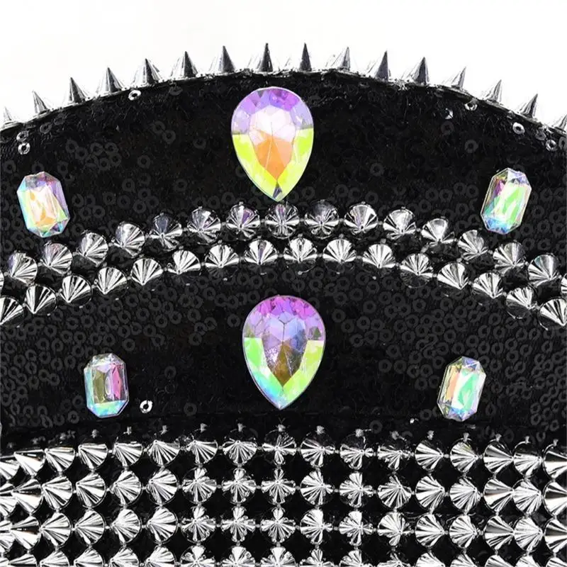 652F Bejeweled Crystal Captain Hat Headwear Sailor Hat for Bachelorette Party Sergeant Hat Versatile for Club Stage Bar
652F Bejeweled Crystal Captain Hat Headwear Sailor Hat for Bachelorette Party Sergeant Hat Versatile for Club Stage Bar