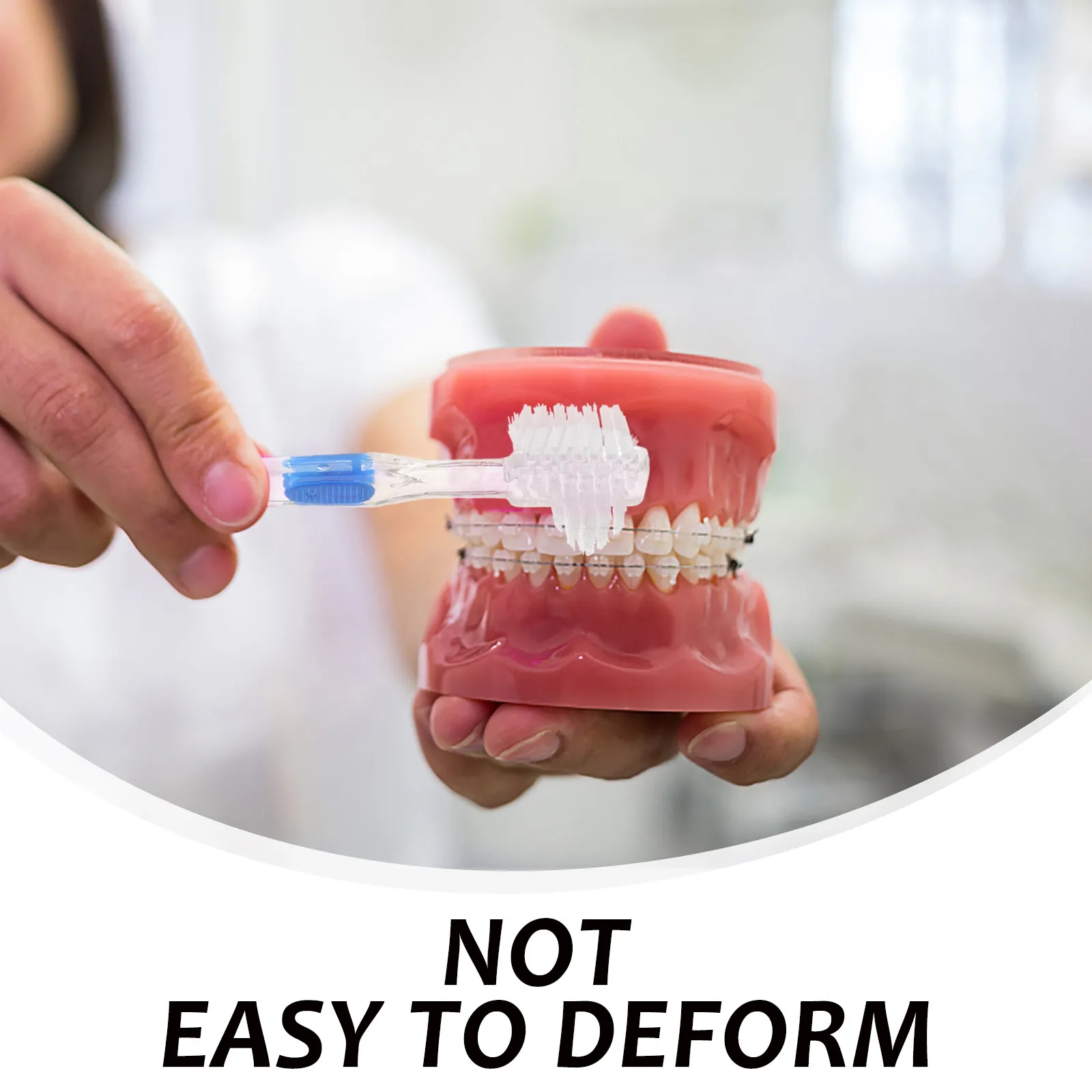 Набор из 3 зубных щеток с двойной головкой для зубных протезов: угловая маленькая головка для труднодоступных мест, большая головка для очистки поверхности, свежее дыхание
Набор из 3 зубных щеток с двойной головкой для зубных протезов: угловая маленькая головка для труднодоступных мест, большая головка для очистки поверхности, свежее дыхание