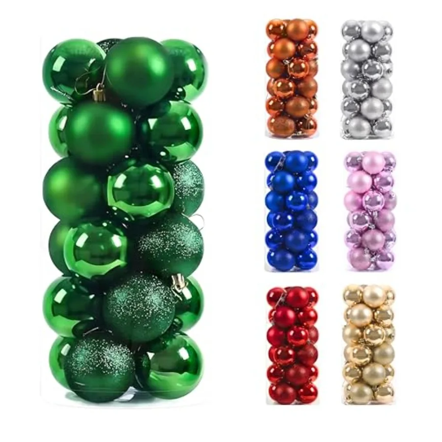 ® 24 Pcs Christmas Balls Set, 40mm/1.57" inch, Christmas Tree Hanging Shatterproof Ornaments Decoration, Pre-Hooked Hanging Bal
® 24 Pcs Christmas Balls Set, 40mm/1.57" inch, Christmas Tree Hanging Shatterproof Ornaments Decoration, Pre-Hooked Hanging Bal