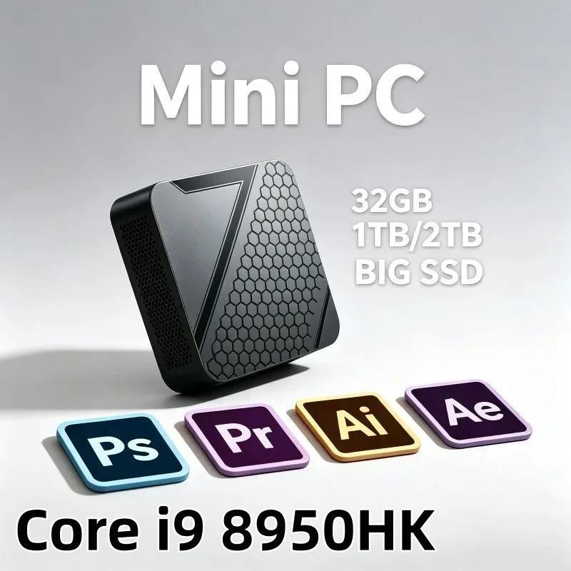 Portable Compact Mini PC with Core I9-8950HK, WiFi6 BT5.2, Dual Gigabit Ports, Ideal Host for Home and Business Daily Work
Portable Compact Mini PC with Core I9-8950HK, WiFi6 BT5.2, Dual Gigabit Ports, Ideal Host for Home and Business Daily Work
