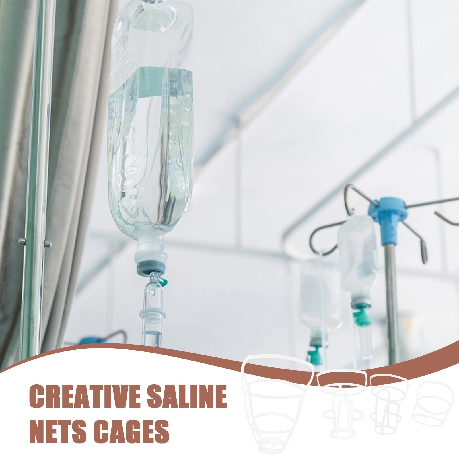 20pcs Infusion Bottle Mesh Net 50ml 100ml 250ml 500ml IV Drip Stand Accessory Saline Holder Cover Plastic Durable Safe Material
20pcs Infusion Bottle Mesh Net 50ml 100ml 250ml 500ml IV Drip Stand Accessory Saline Holder Cover Plastic Durable Safe Material