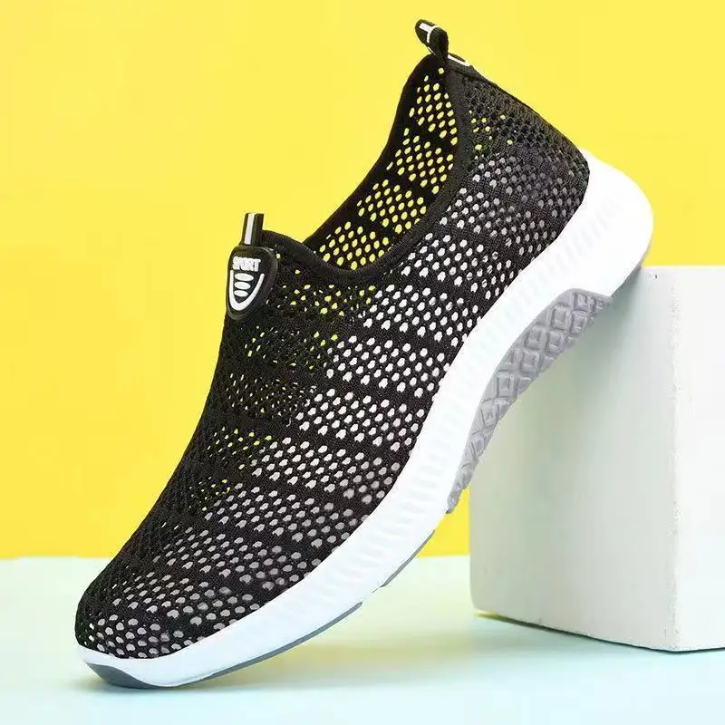 Men's Summer New Mesh Hollow Out Casual Sports Shoes Soft Sole Non Slip Round Toe Slip On Breathable Light Elderly Walking Shoes
Men's Summer New Mesh Hollow Out Casual Sports Shoes Soft Sole Non Slip Round Toe Slip On Breathable Light Elderly Walking Shoes