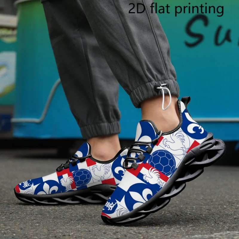 Ladies Men Gallic Rooster Twisted Sole Sneakers,Blue and White Red Army retro style,Anti-slip and wear-resistant woven sole,Popc
Ladies Men Gallic Rooster Twisted Sole Sneakers,Blue and White Red Army retro style,Anti-slip and wear-resistant woven sole,Popc