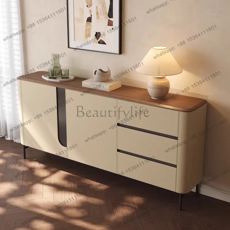 Designer painted solid wood dining side cabinet modern medieval style home entrance foyer partition locker
Designer painted solid wood dining side cabinet modern medieval style home entrance foyer partition locker