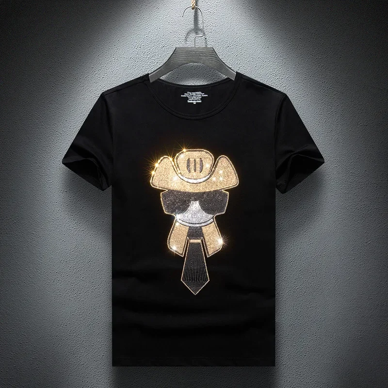 2025 Character Rhinestones T Shirts Men Fashion Clothing Streetwear Modal Cotton Slim O Neck Short Sleeve T-shirt Plus Size 7XL
2025 Character Rhinestones T Shirts Men Fashion Clothing Streetwear Modal Cotton Slim O Neck Short Sleeve T-shirt Plus Size 7XL