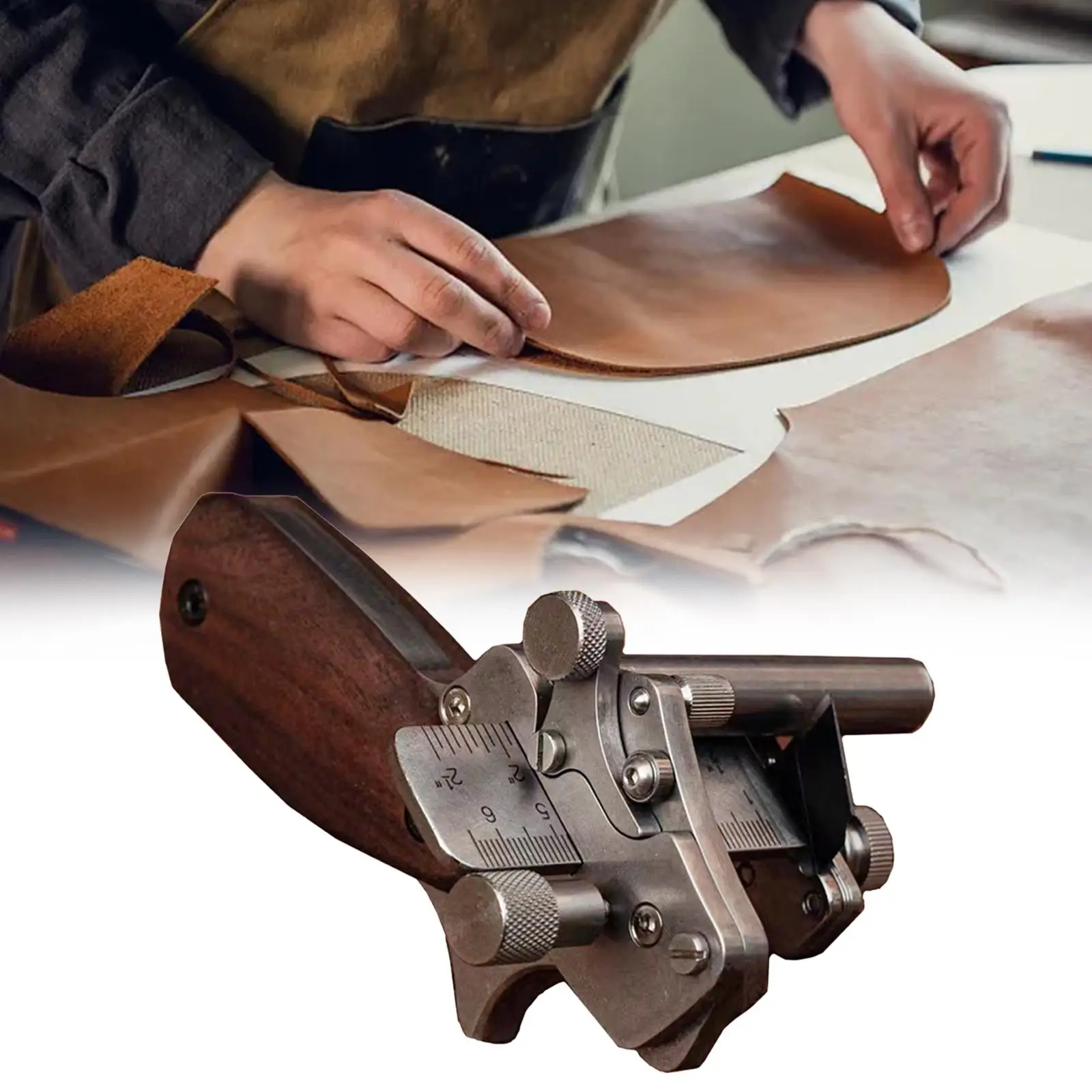 Leather Craft Tool Strap Cutter Wooden Handle Leathercraft Quick Cut Skiver Lace Cutter Belt Cutter Tool Strip and Strap Cutter
Leather Craft Tool Strap Cutter Wooden Handle Leathercraft Quick Cut Skiver Lace Cutter Belt Cutter Tool Strip and Strap Cutter