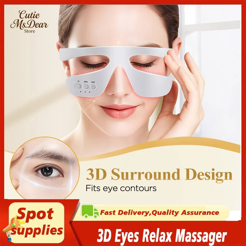 3D Eyes Relax Massager Microcurrent Eye Massager Red Light Therapy Glasses for Eyes Remove Eyebag Dark Circles 3Levels Eye Life 
3D Eyes Relax Massager Microcurrent Eye Massager Red Light Therapy Glasses for Eyes Remove Eyebag Dark Circles 3Levels Eye Life