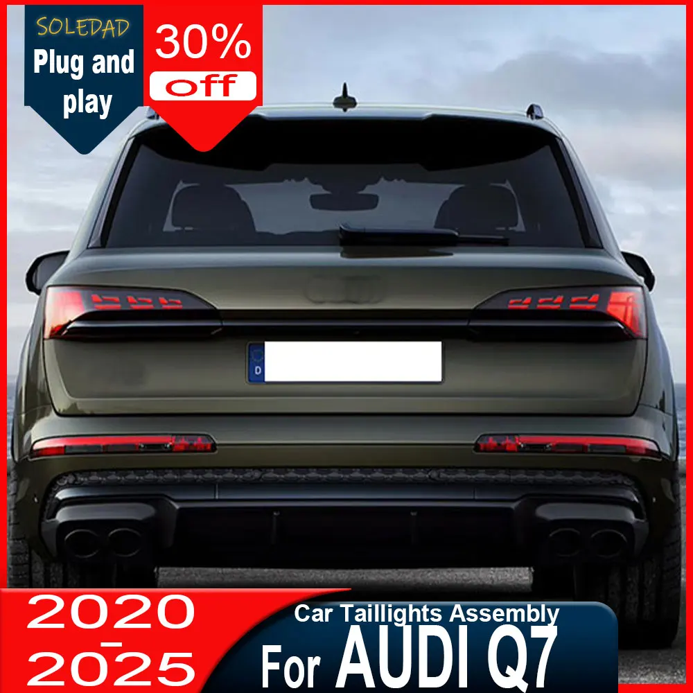 For Audi Q7 2020 2021 2022 2023 2024 2025 Taillights Modified LED Brake Flowing Turn signal Rear Assemblies Plug and play
For Audi Q7 2020 2021 2022 2023 2024 2025 Taillights Modified LED Brake Flowing Turn signal Rear Assemblies Plug and play