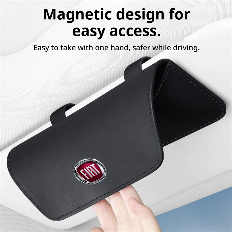 Car Interior Supplies Driving Glasses Leather Storage Bag Car Sun Visor Glasses Case for Fiat Auto Accessories
Car Interior Supplies Driving Glasses Leather Storage Bag Car Sun Visor Glasses Case for Fiat Auto Accessories