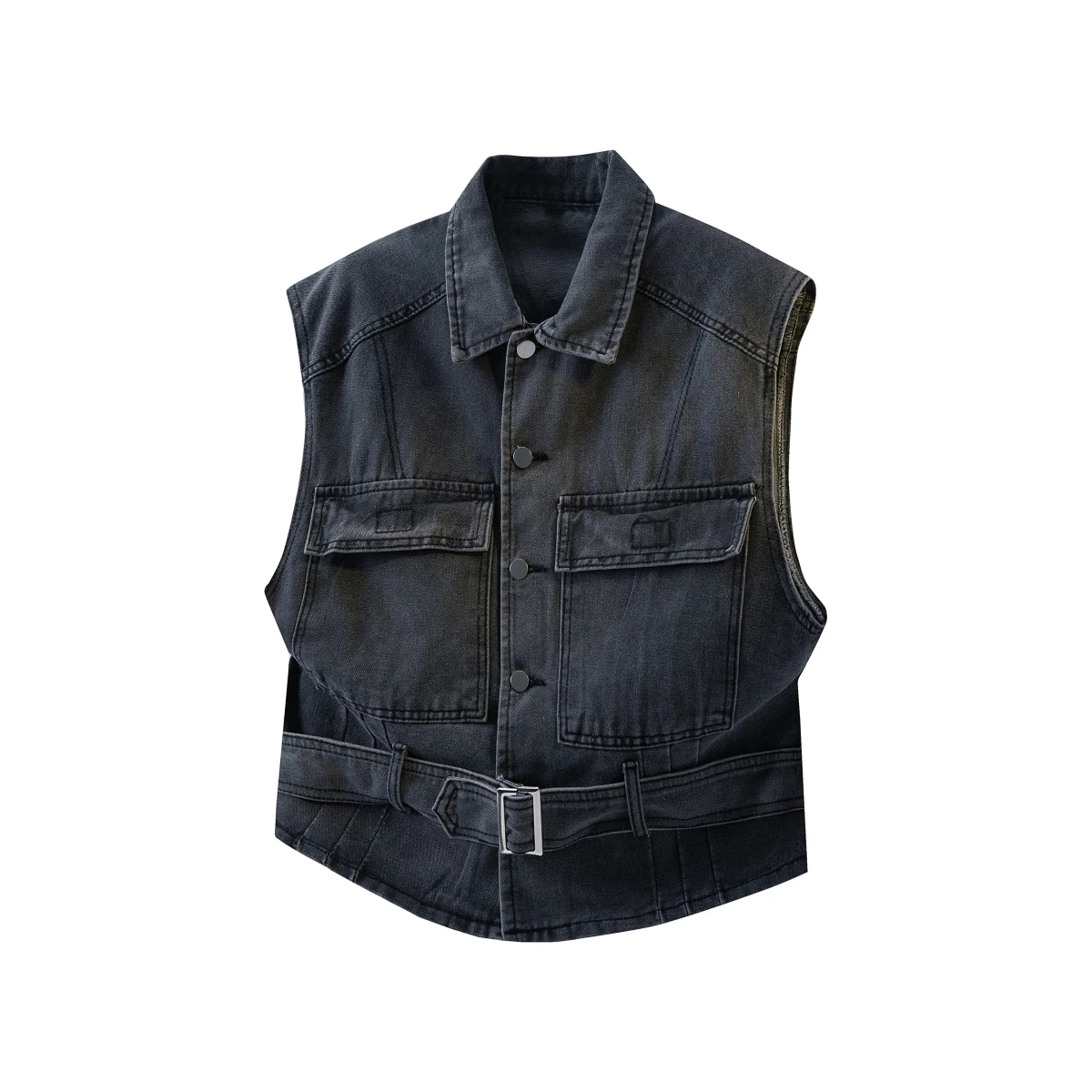 Trendy Youth Jeans Vest Sleeveless Outerwear Design Pocket Decoration Standard Fit Casual Style Spring Autumn Polyester Fiber
Trendy Youth Jeans Vest Sleeveless Outerwear Design Pocket Decoration Standard Fit Casual Style Spring Autumn Polyester Fiber