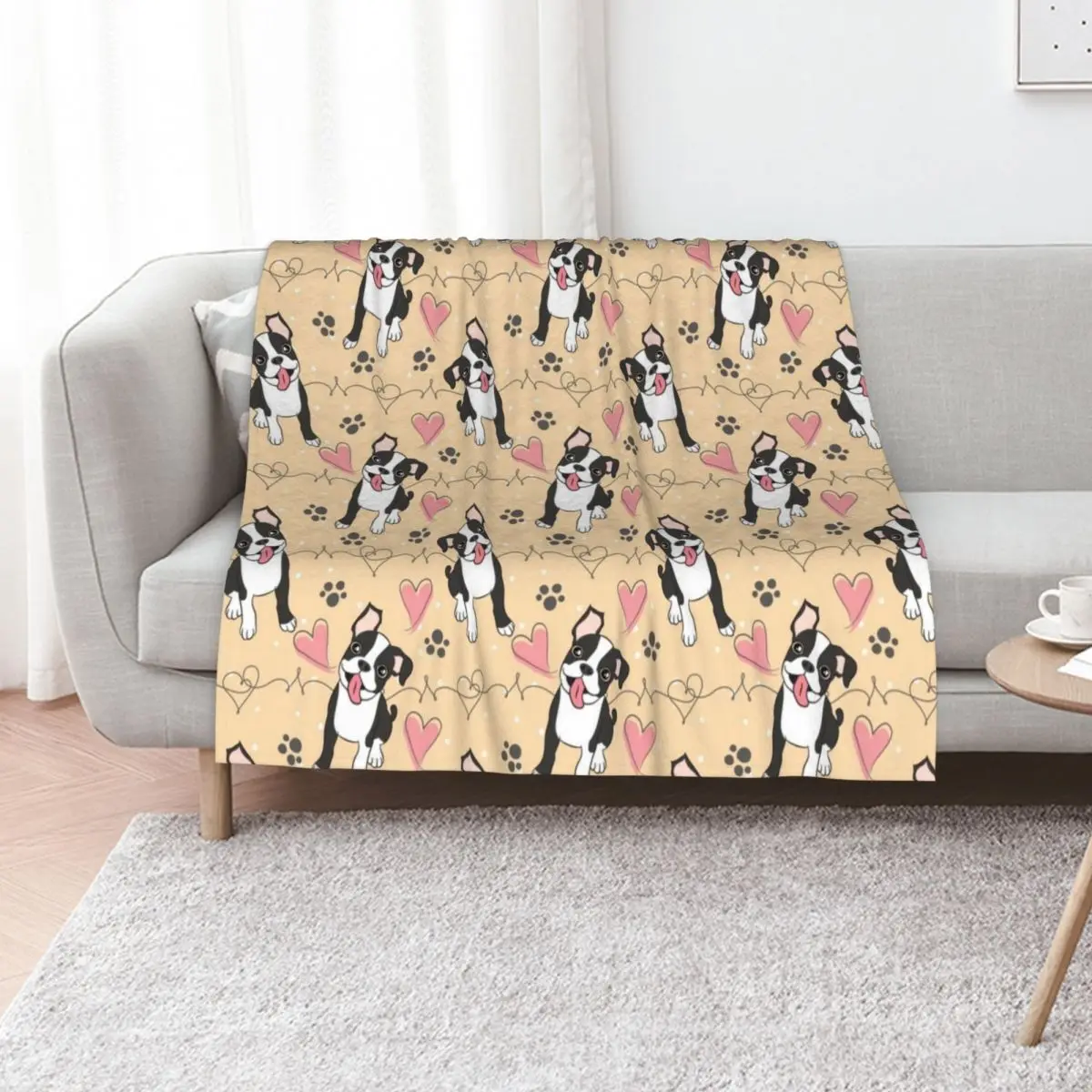 LOVE Boston Terrier / Black 2 Throw Blanket Warm Accent Blanket for Living Room Decoration
LOVE Boston Terrier / Black 2 Throw Blanket Warm Accent Blanket for Living Room Decoration