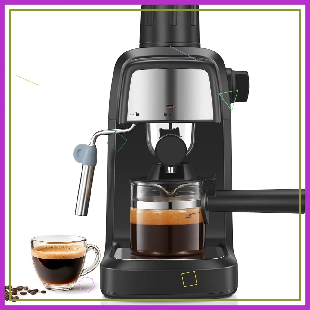 Компактная эспрессо-машина, давление 3,5 бар, 800 Вт, с паровой трубкой для капучино и латте дома или в офисе
Компактная эспрессо-машина, давление 3,5 бар, 800 Вт, с паровой трубкой для капучино и латте дома или в офисе