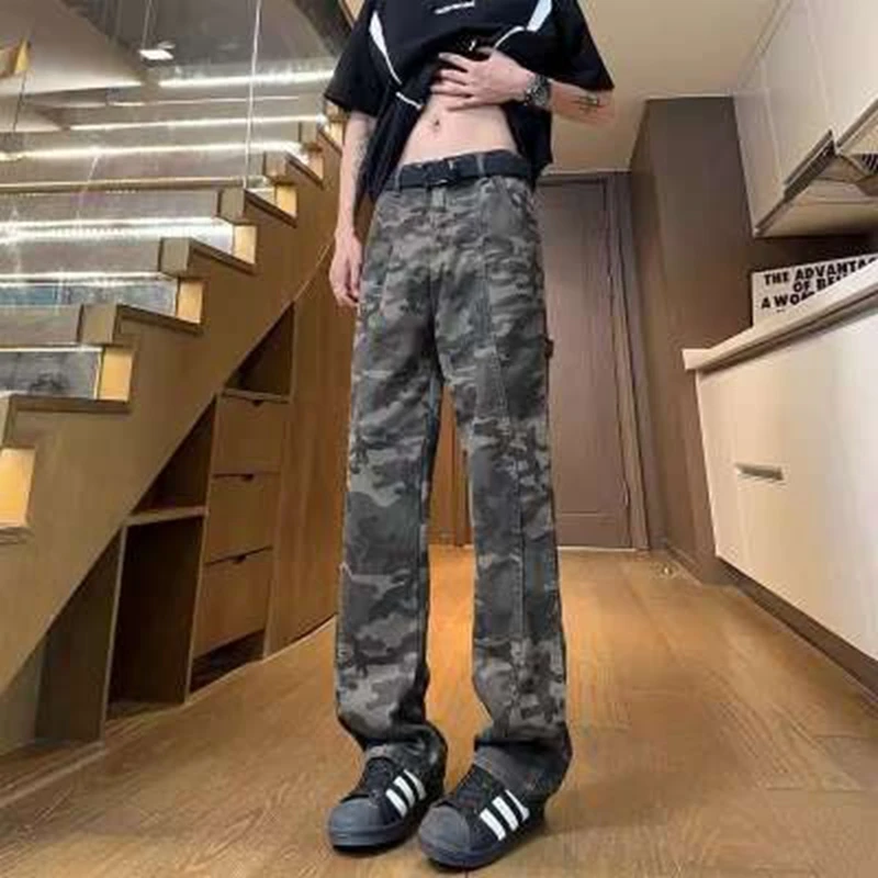 American High Street Retro Waed Camouflage Men's Jeans Spring Autumn Trendy Hiphop Casual Flared Workwear Straight Leg Pants
American High Street Retro Waed Camouflage Men's Jeans Spring Autumn Trendy Hiphop Casual Flared Workwear Straight Leg Pants