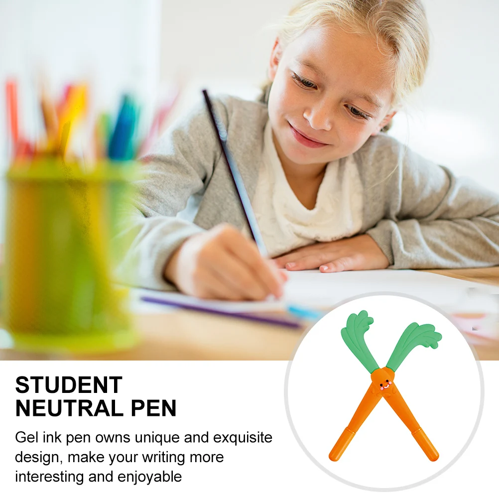 2 шт. гелевые ручки в форме морковки, эргономичный дизайн, вытягивающая крышка, УФ-свет для офиса, школы, дома, большое количество, ручка для письма, мультяшный гель
2 шт. гелевые ручки в форме морковки, эргономичный дизайн, вытягивающая крышка, УФ-свет для офиса, школы, дома, большое количество, ручка для письма, мультяшный гель